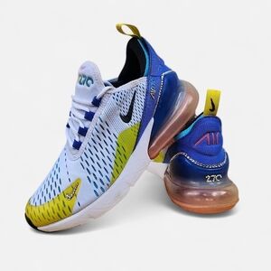 Nike Air Max 270 Big Girls Crystal Rhinestones Customized Sneakers Size 5.5Y